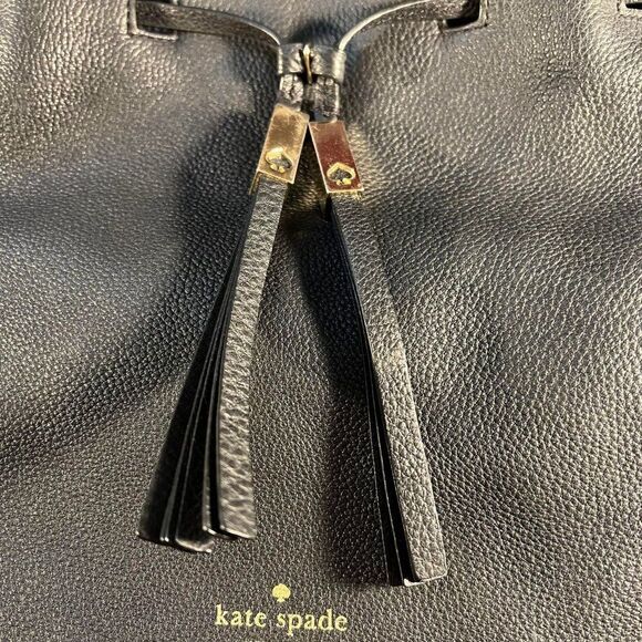 Kate Spade Pebbled Leather Drawstring Bucket Bag - Picture 3 of 11